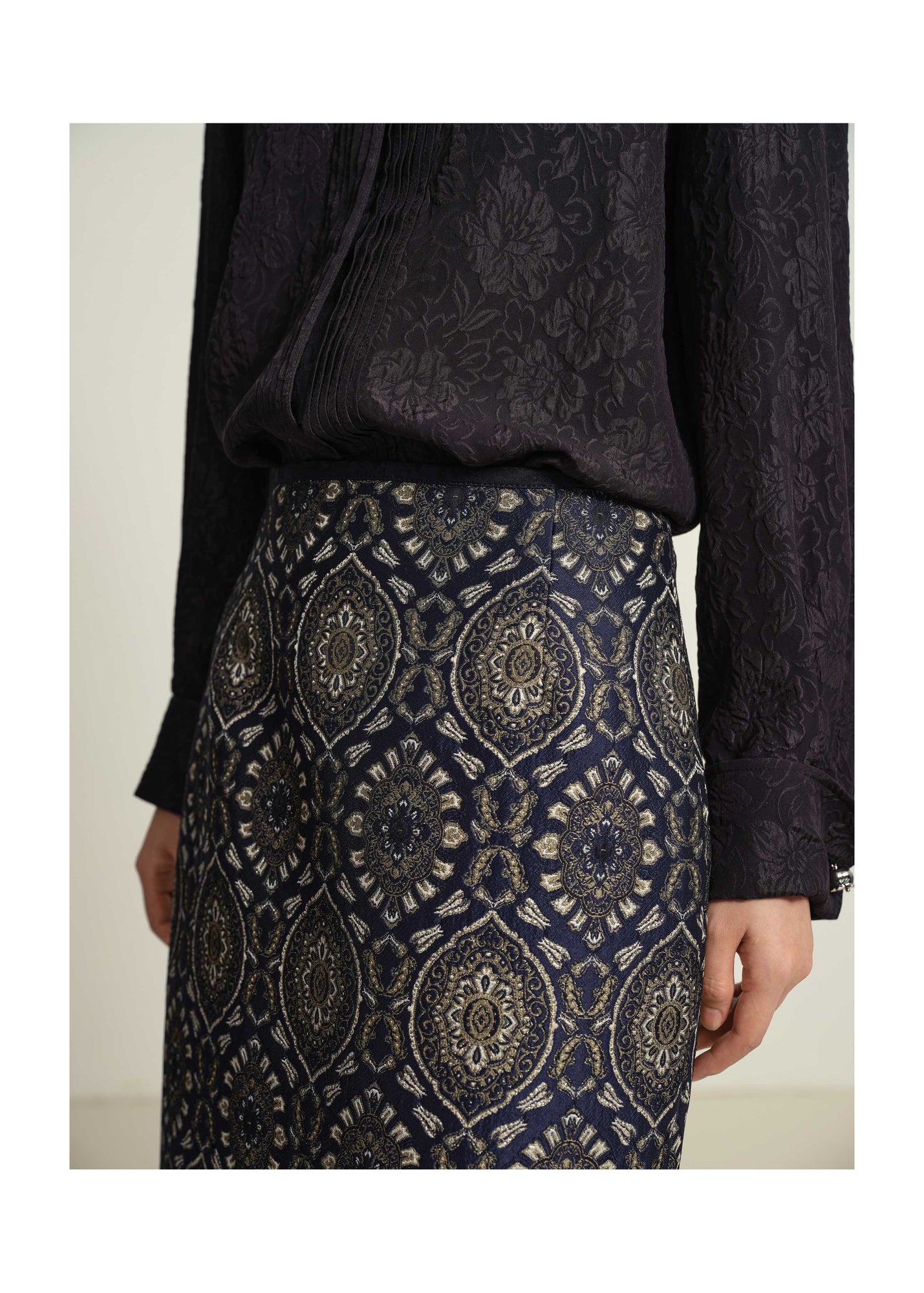 Ethnic Skirt | Navy