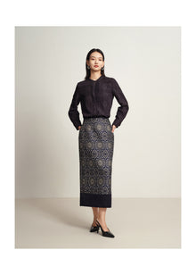Ethnic Skirt | Navy