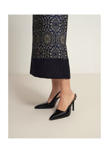 Ethnic Skirt | Navy