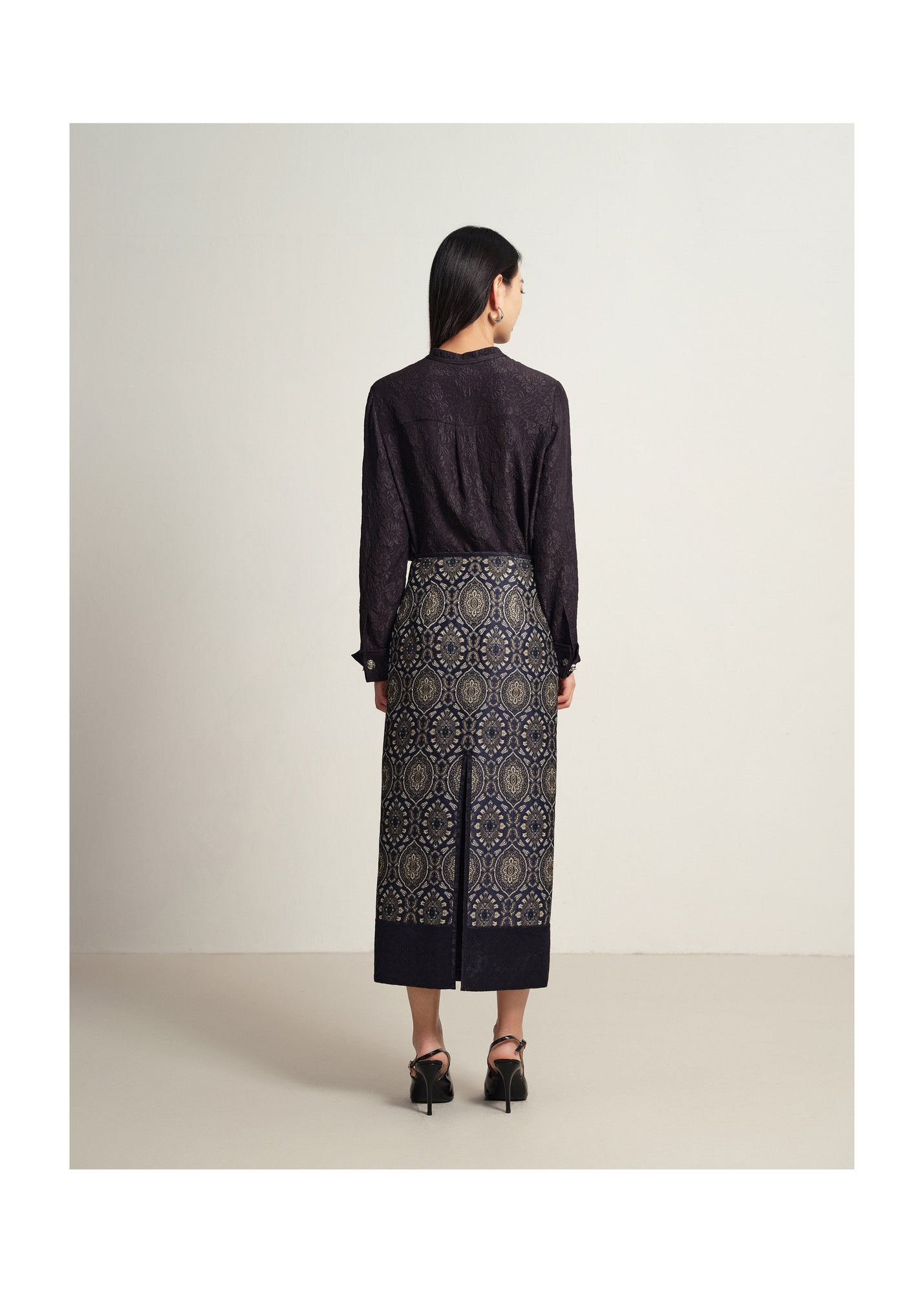 Ethnic Skirt | Navy