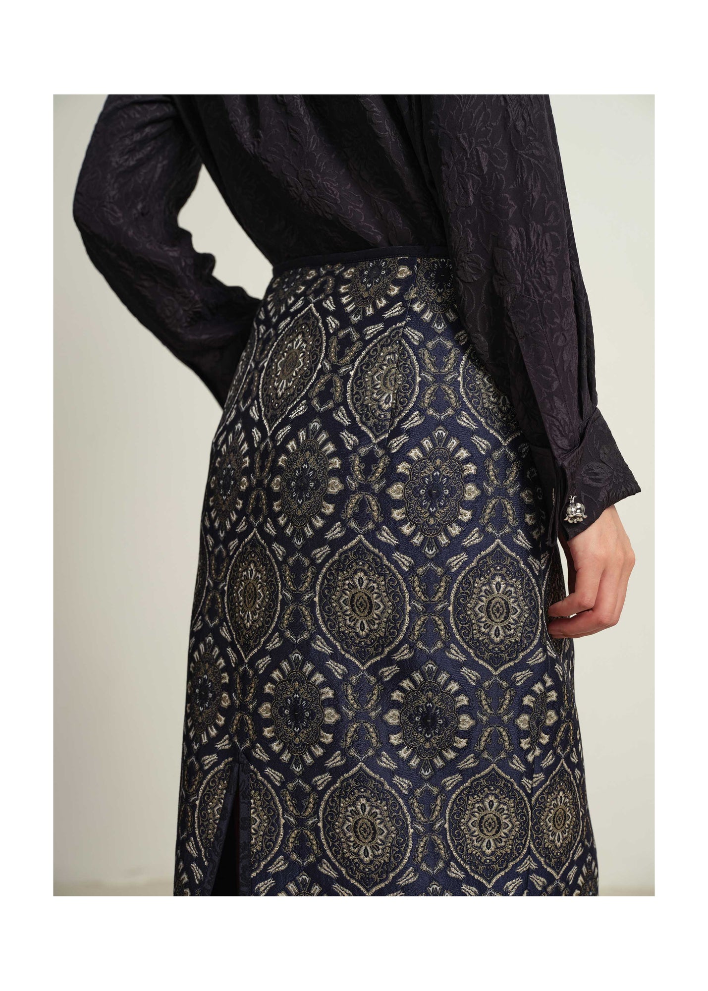 Ethnic Skirt | Navy