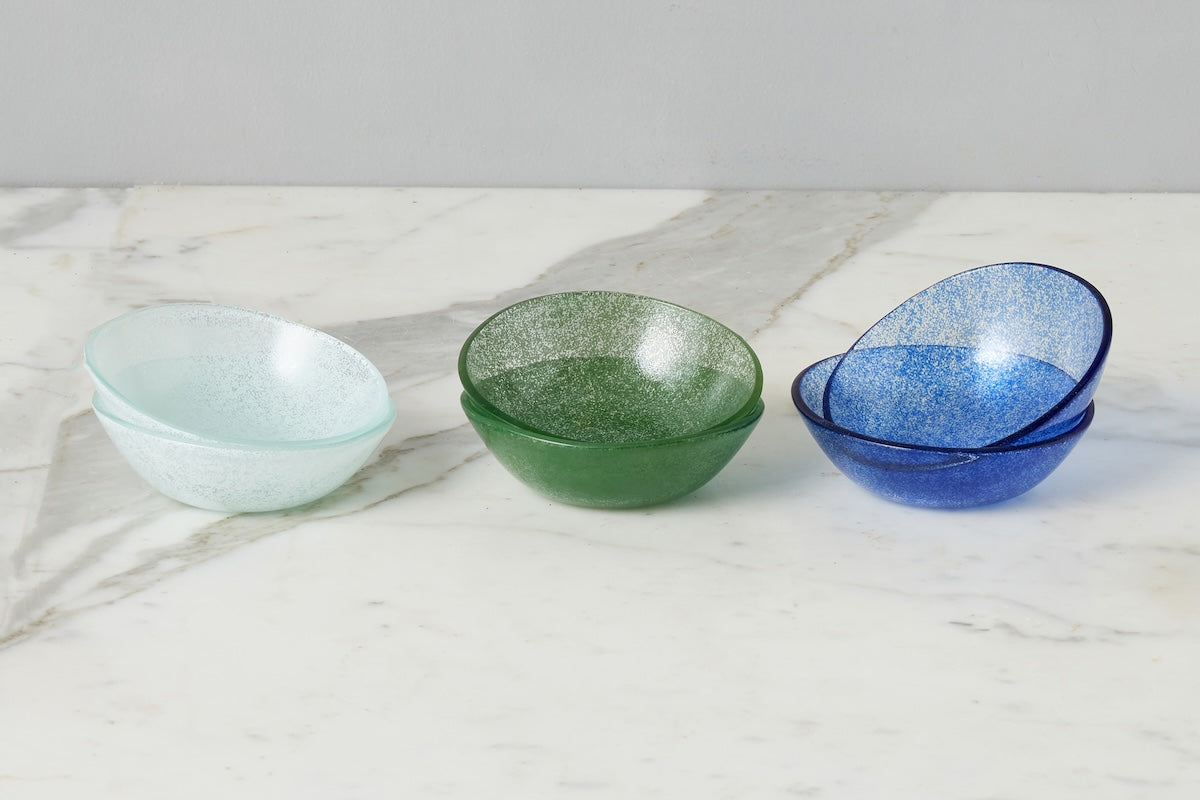 Glass Tasting Bowls | White | Set of 4