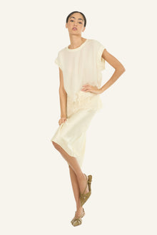 Lainey Midi Skirt | Vintage Creme