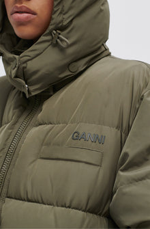 Recycled Polyester Oversized Puffer Midi Jacket | Kalamata