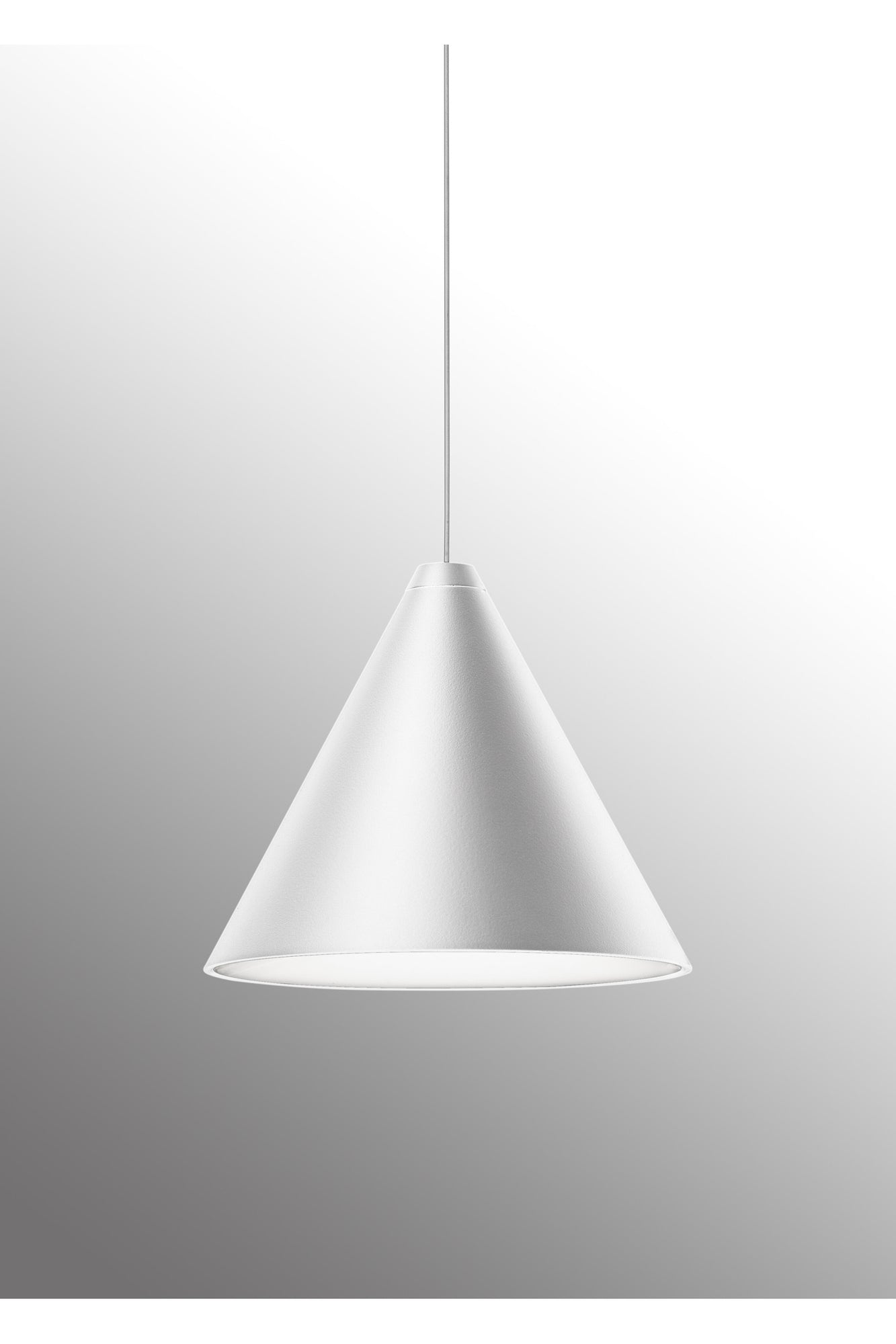 String Light Cone Suspension 22m | White