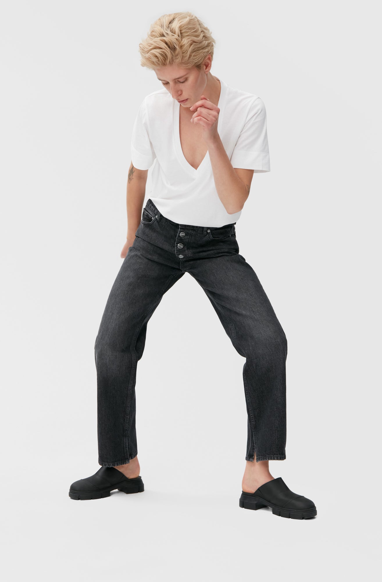 Lovy Jeans | Black/White Vintage