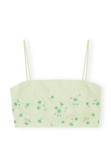 Beaded Nylon Top | Lily Green