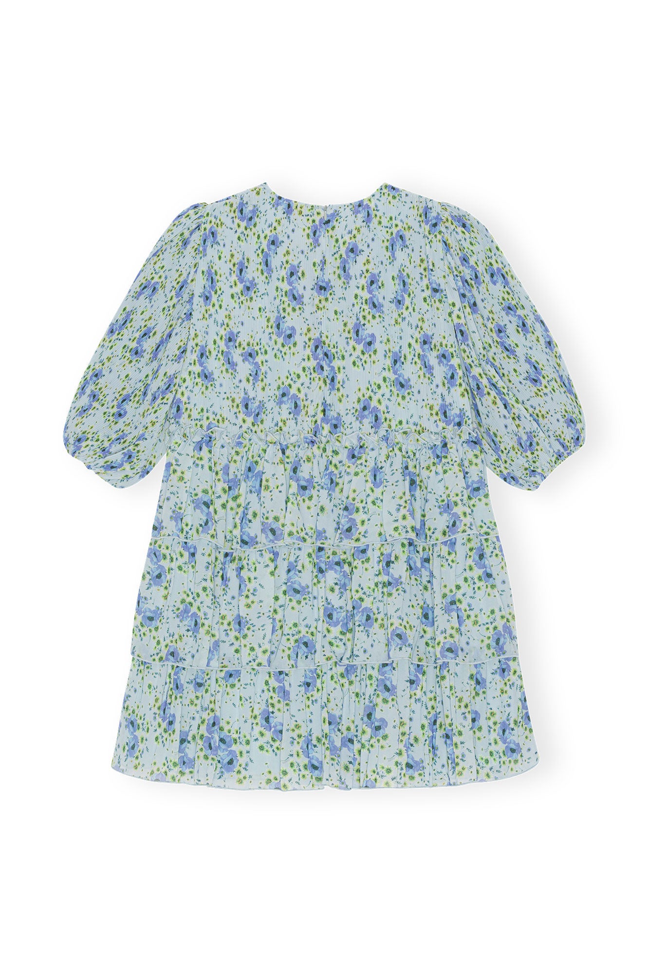 Pleated Georgette Mini Dress | Ice Water