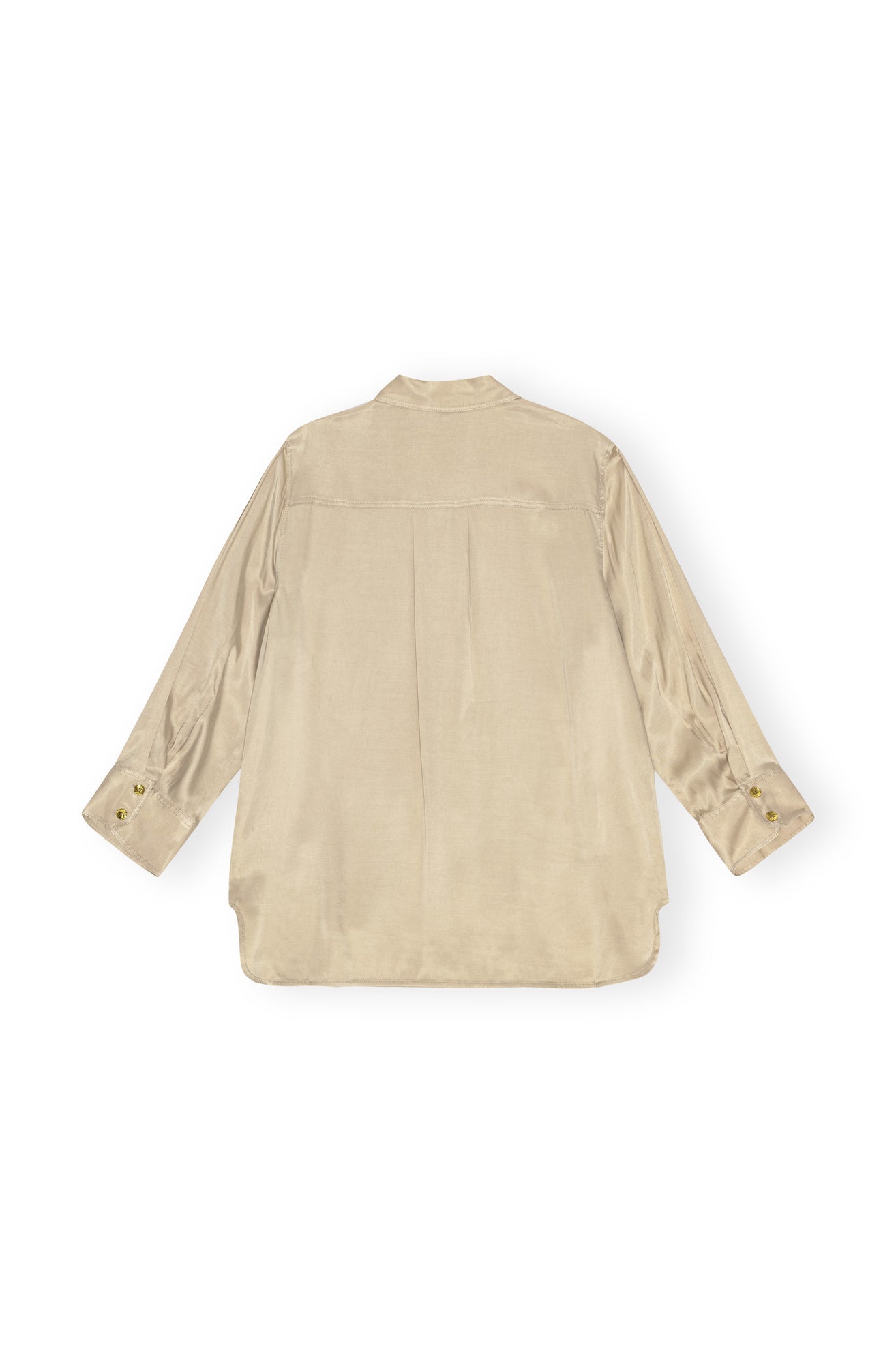Washed Satin Shirt | Safari