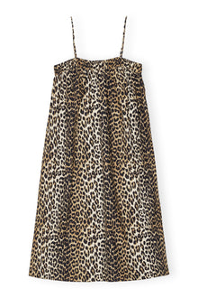 Midi Strap Dress | Leopard
