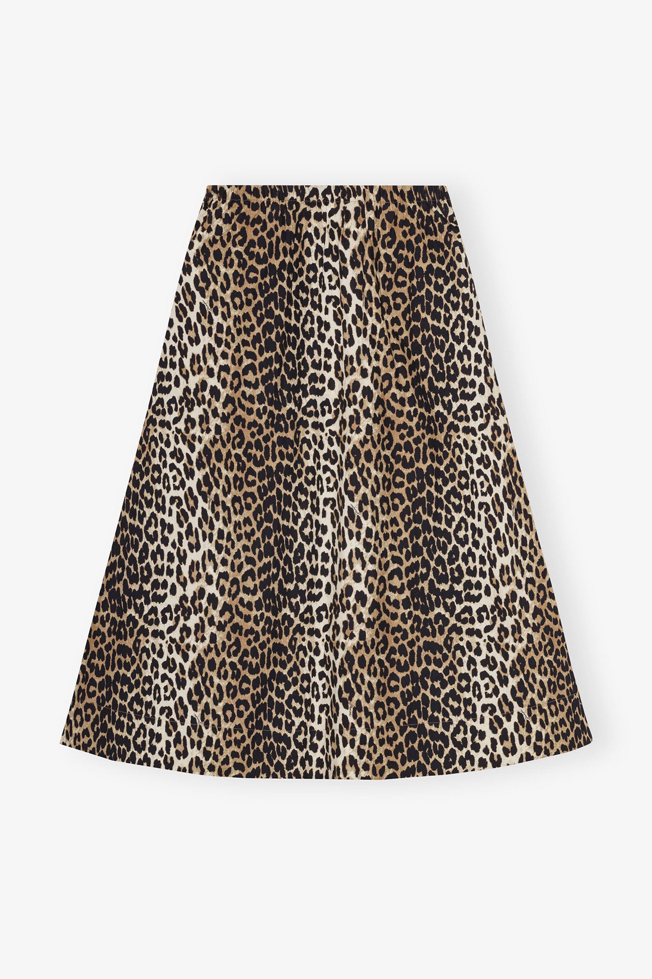 Printed Elasticated Maxi Skirt | Leopard