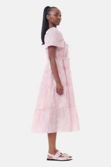 Textured Cloque Layer Dress | Bleached Mauve