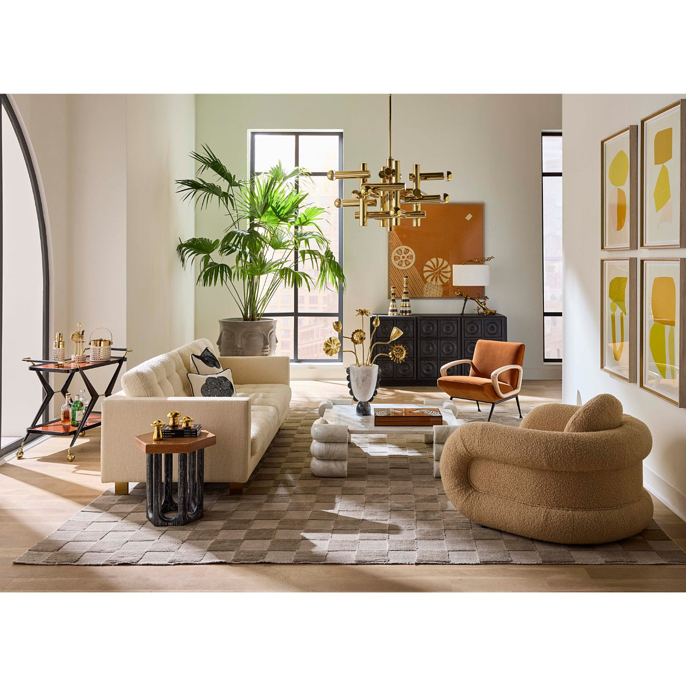 Ford Sofa in living room - styled view