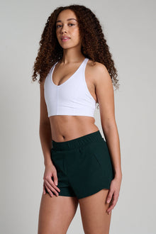LNDR | Femme Fatale Sports Bra | White