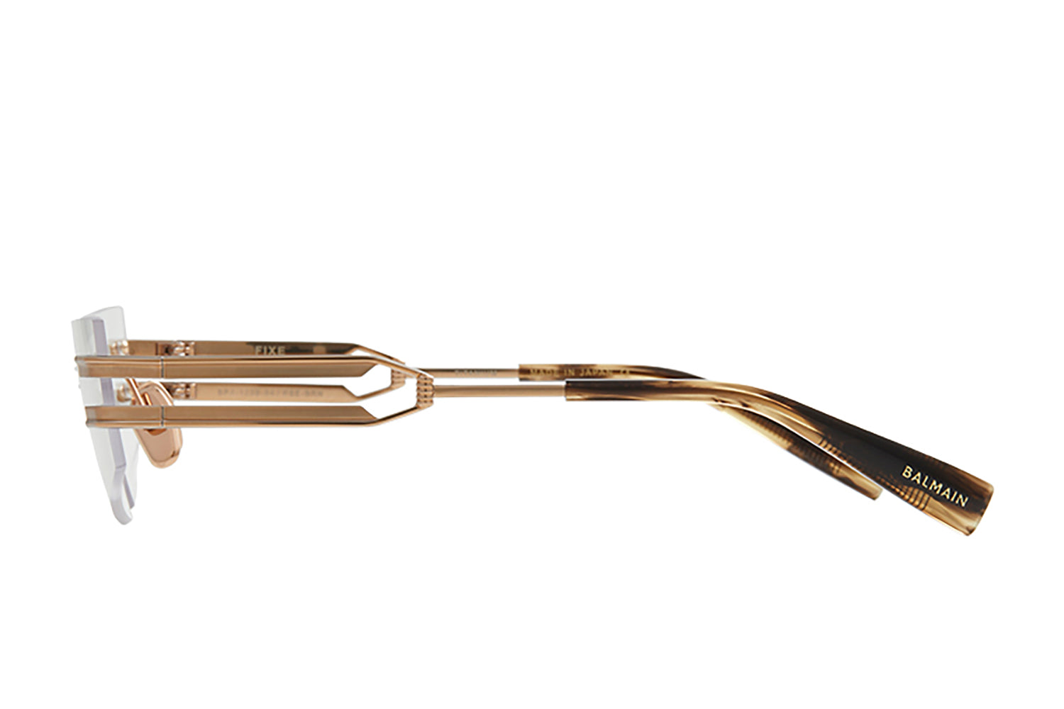 Unisex | Fixe Optical | Rose Gold - Matte Rose Gold - Dark Brown Swirl | Clear