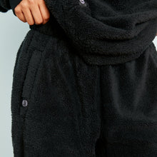 Sherpa Fleece Lounge Shorts | Black