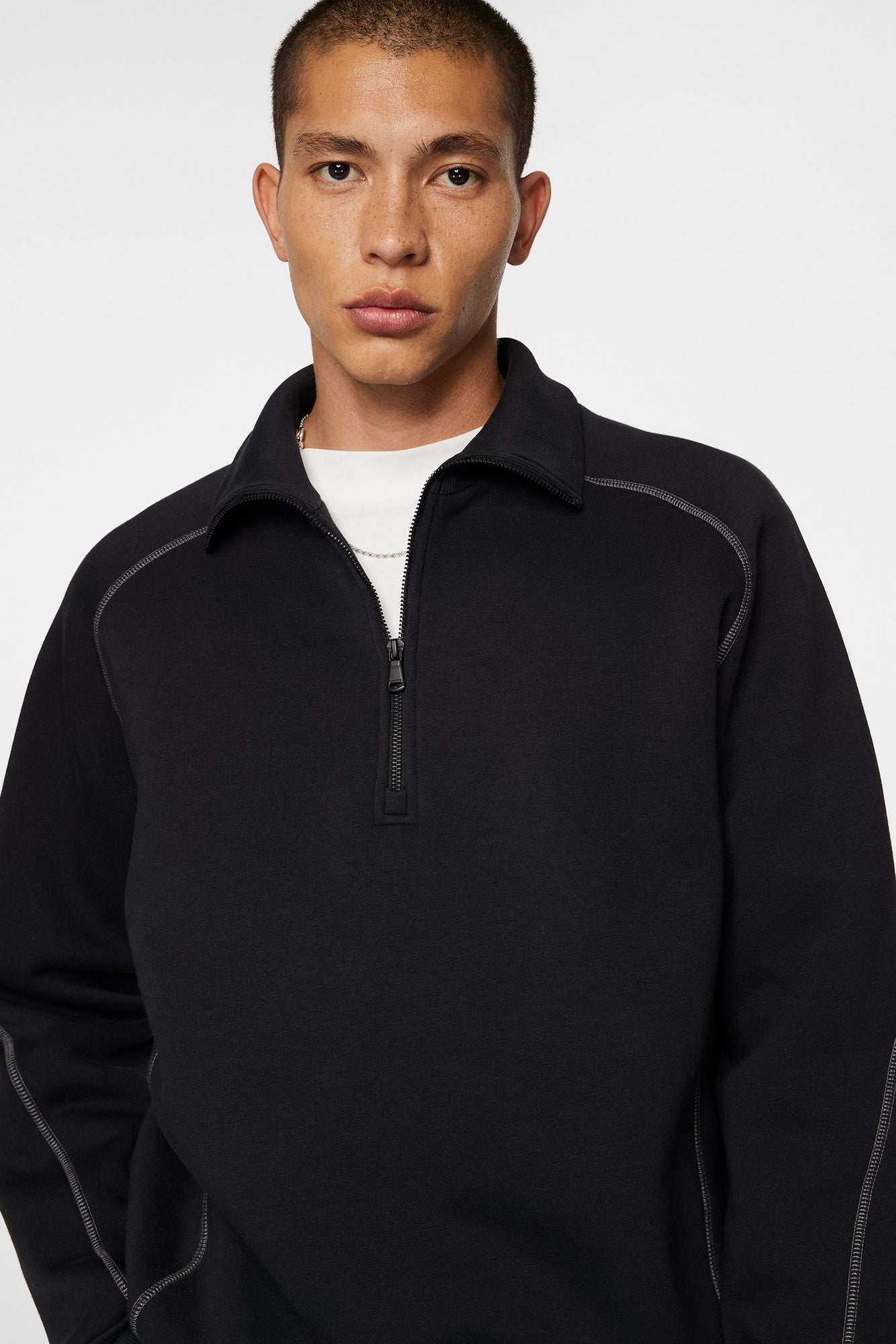 Men | Canter Quarter Zip Sweat | Black