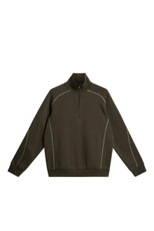 Canter Quarter Zip Sweat in Forest Green by J.Lindeberg