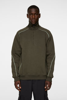 Men | Canter Quarter Zip Sweat | Forest Green
