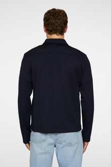 Men | Lansa Jersey Zip Jacket | JL Navy