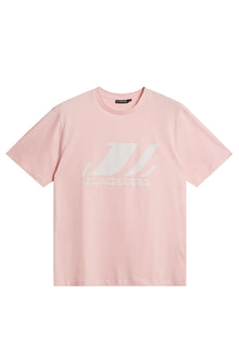Parcy Logo Tee in Powder Pink by J.Lindeberg