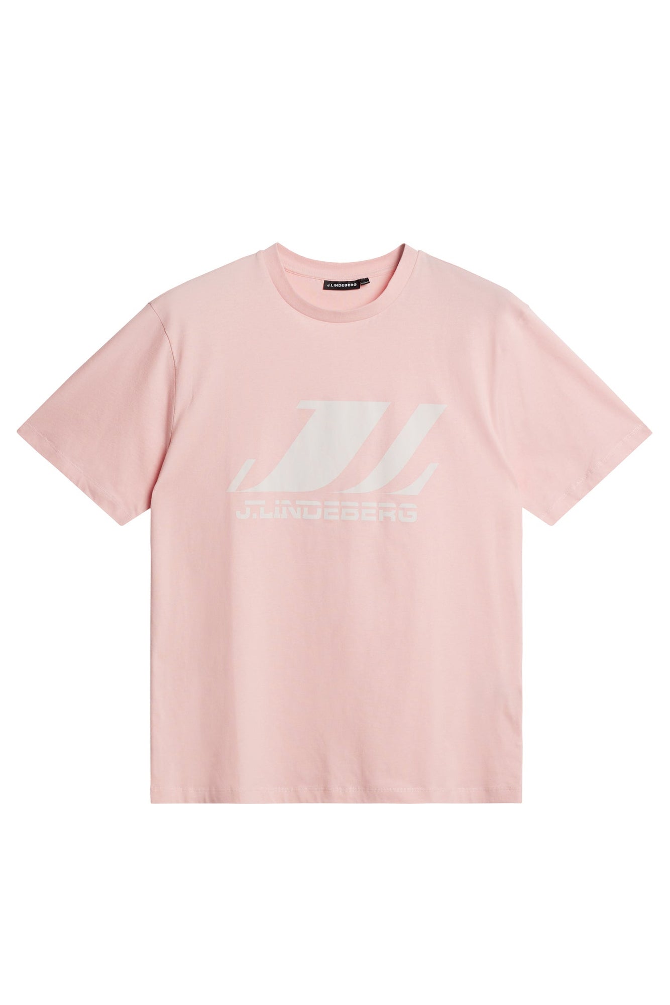 Parcy Logo Tee in Powder Pink by J.Lindeberg