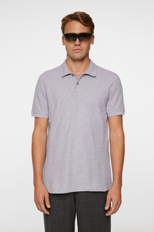 Men | Troy Polo Shirt Seasonal Pique | Mid Grey Melange