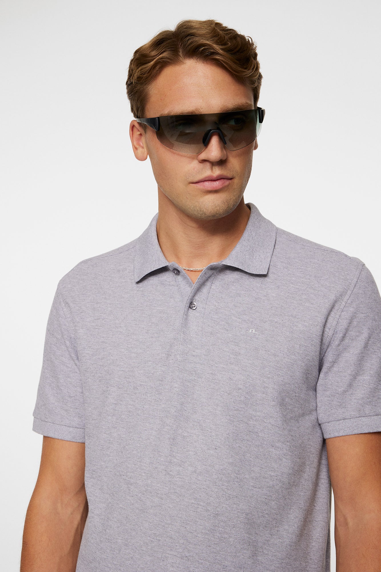 Men | Troy Polo Shirt Seasonal Pique | Mid Grey Melange