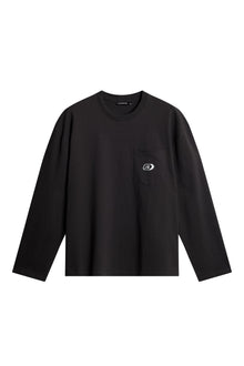 Walsh LS Pocket Tee in Washed Black by J.Lindeberg
