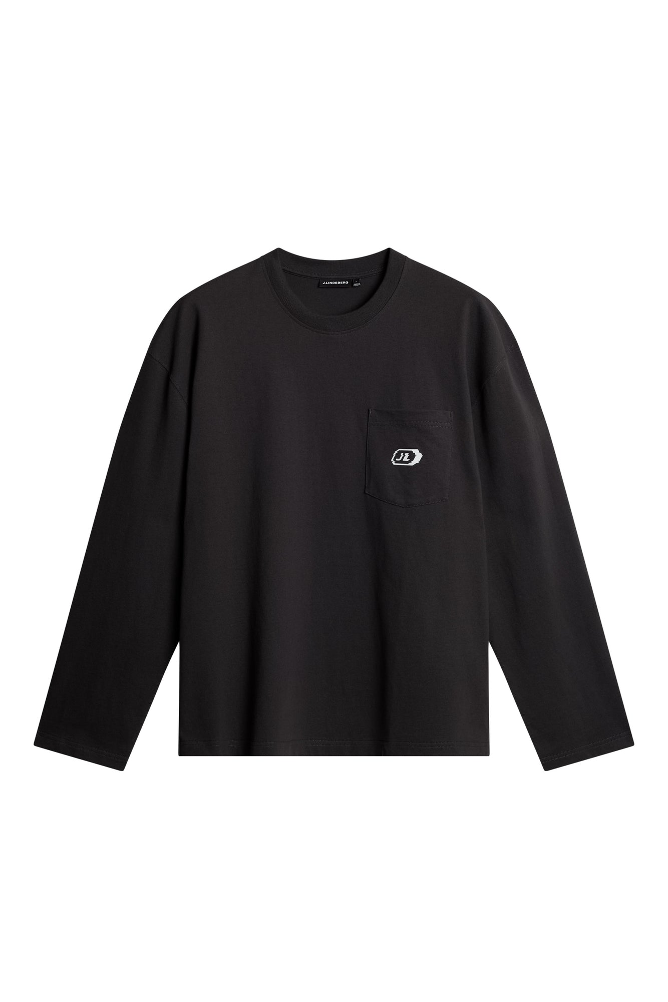 Walsh LS Pocket Tee in Washed Black by J.Lindeberg