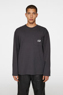 Men | Walsh LS Pocket Tee | Washed Black