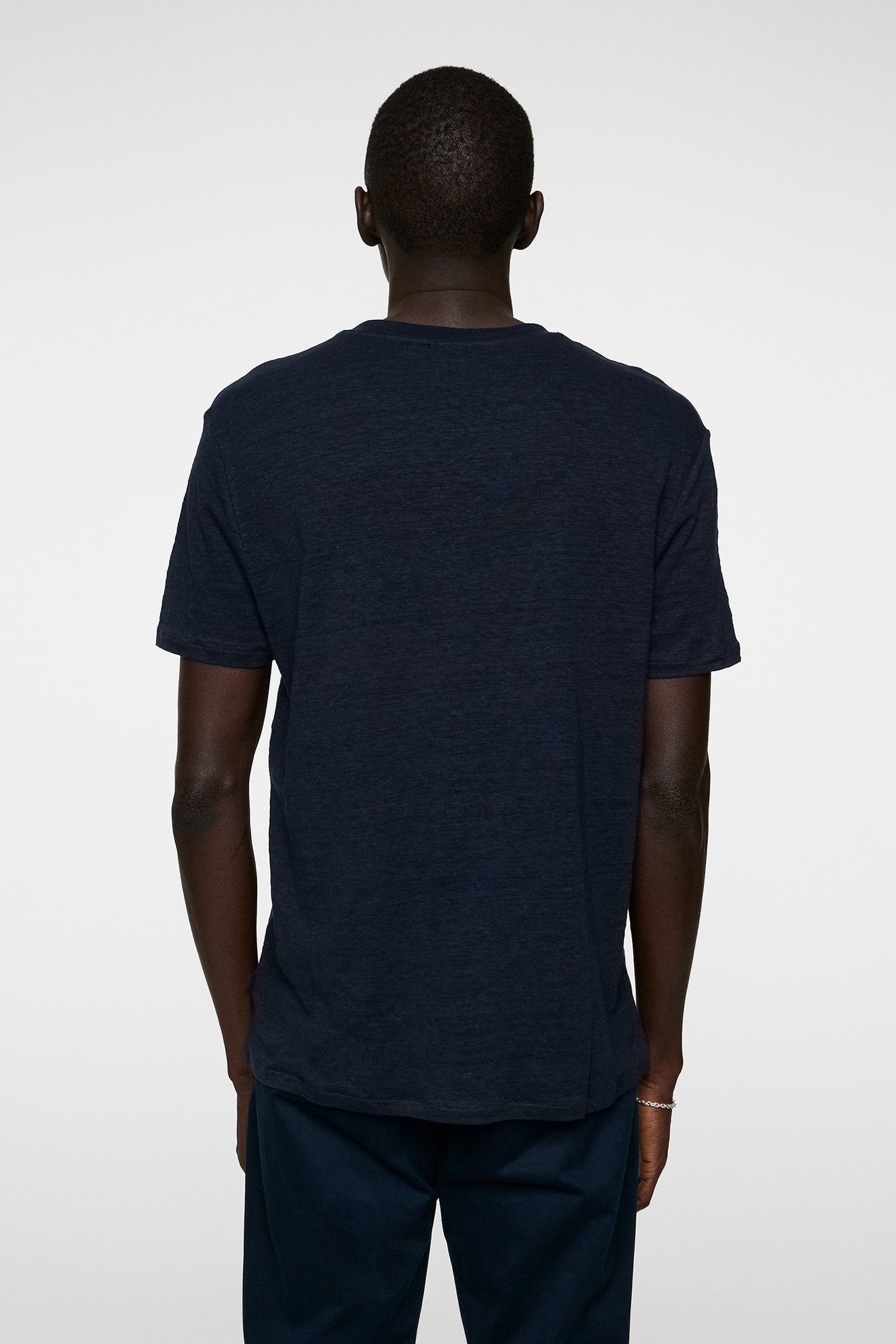 Men | Coma Linen Tee | JL Navy