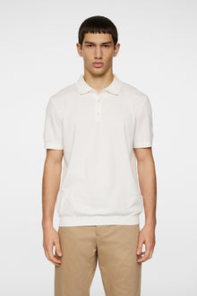 Men | Ridge Knitted Polo | White