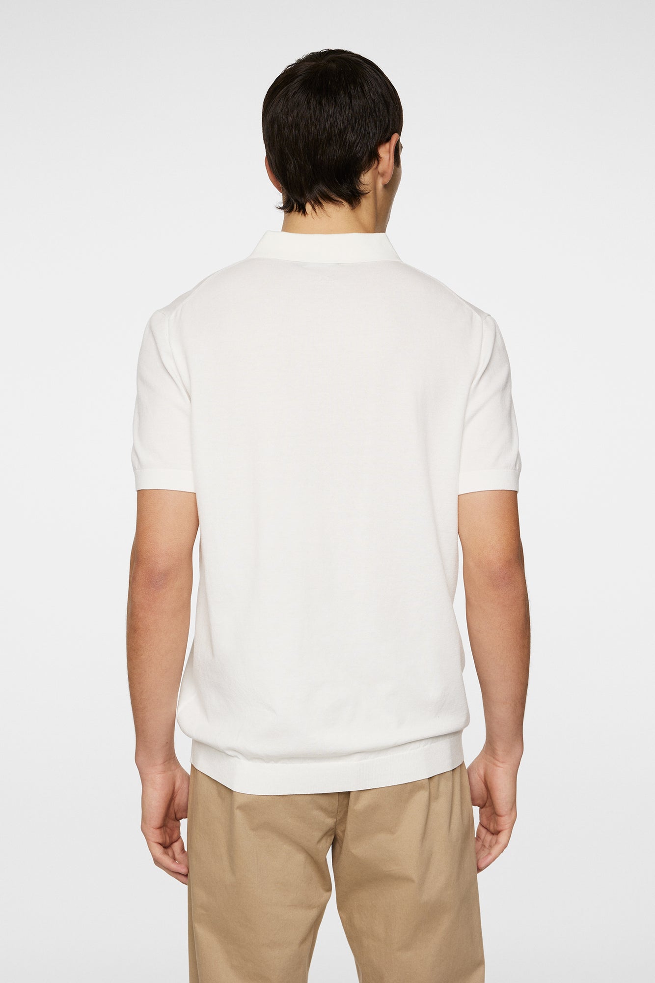 Men | Ridge Knitted Polo | White