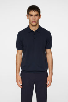 Men | Ridge Knitted Polo | JL Navy