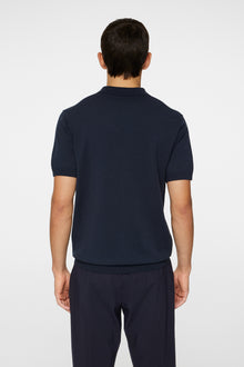 Men | Ridge Knitted Polo | JL Navy