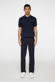 Men | Ridge Knitted Polo | JL Navy