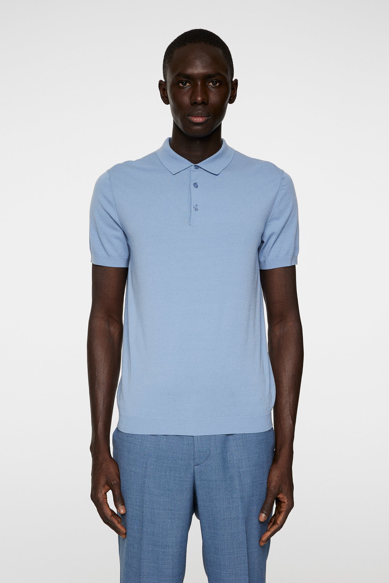 Men | Ridge Knitted Polo | Rain Washed