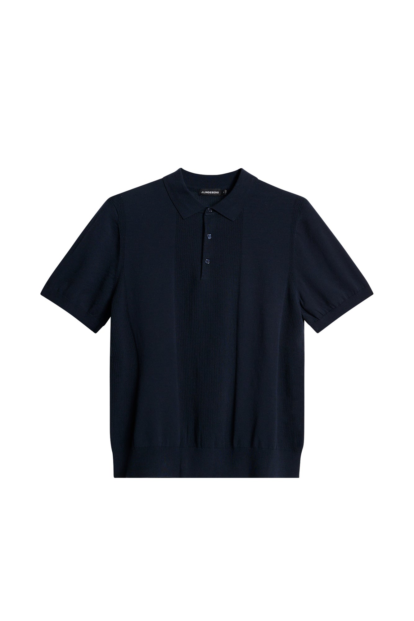 Reymond Solid Stripe Polo in JL Navy by J.Lindeberg