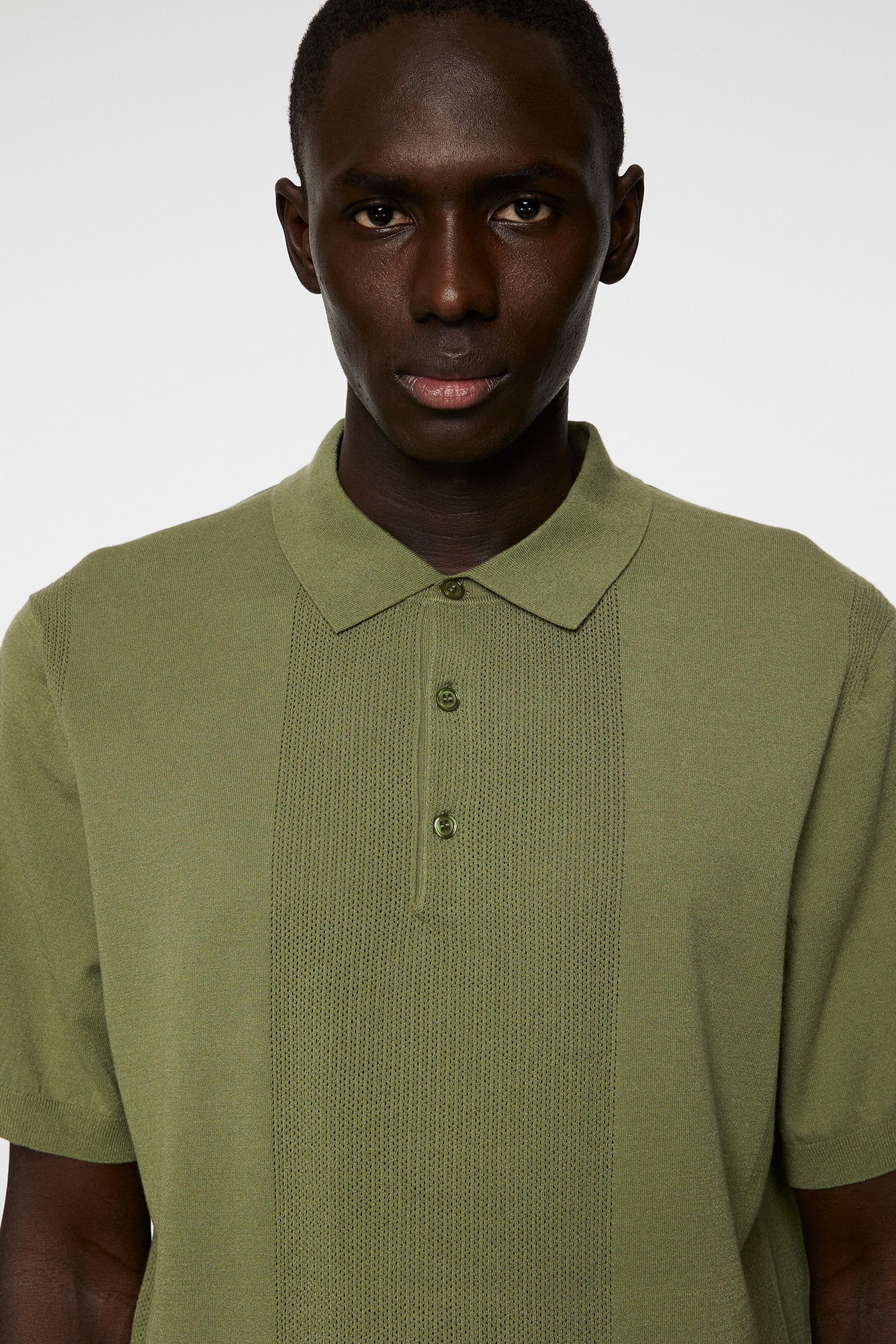Men | Reymond Solid Stripe Polo | Olivine