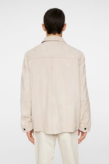 Men | Wilden Suede Overshirt | Moonbeam