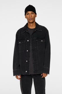 Men | Hunt Washed Denim Overshirt | Black