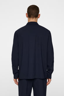Men | Reid Drape Overshirt | JL Navy