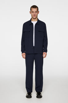 Men | Reid Drape Overshirt | JL Navy