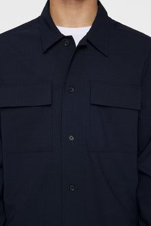 Men | Reid Drape Overshirt | JL Navy