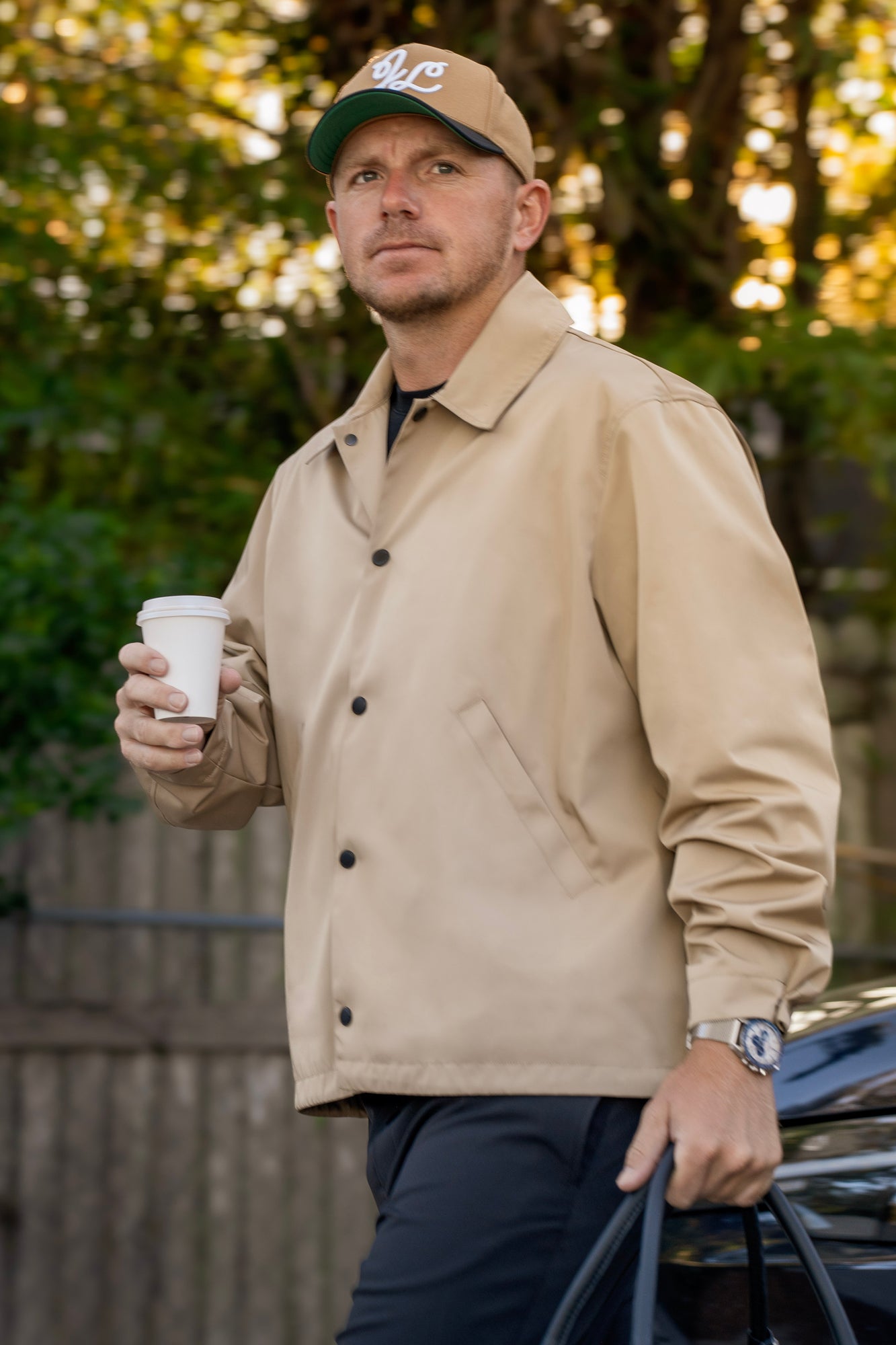 Men | Frazer Coach Jacket | Batique Khaki
