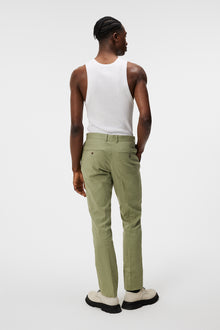 Men | Lois Linen Stretch Pants | Oil Green