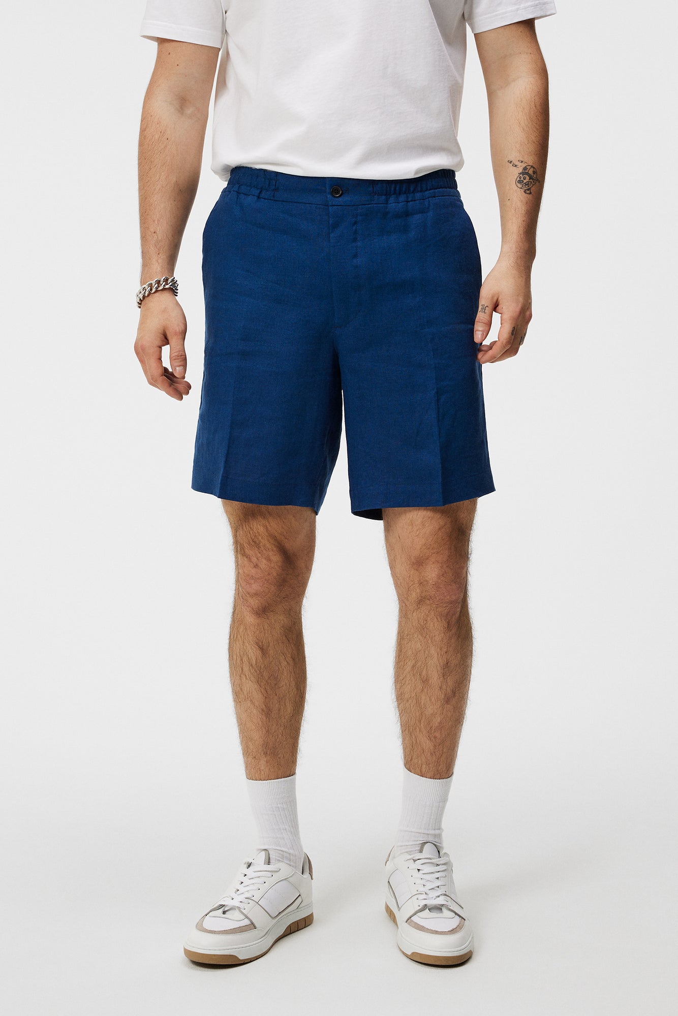 Men | Baron Linen Shorts | Estate Blue