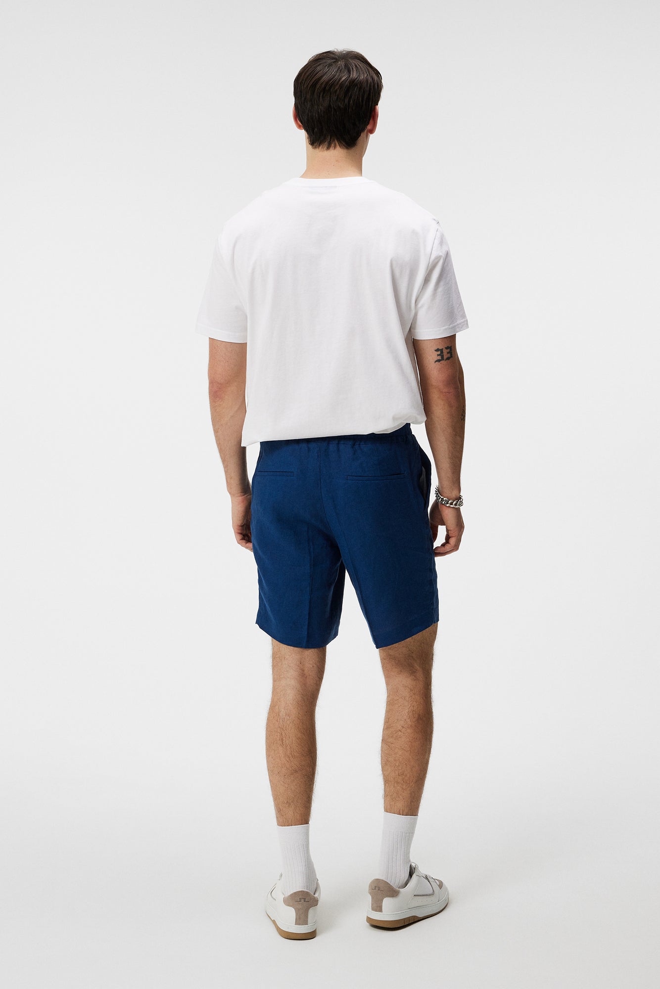 Men | Baron Linen Shorts | Estate Blue