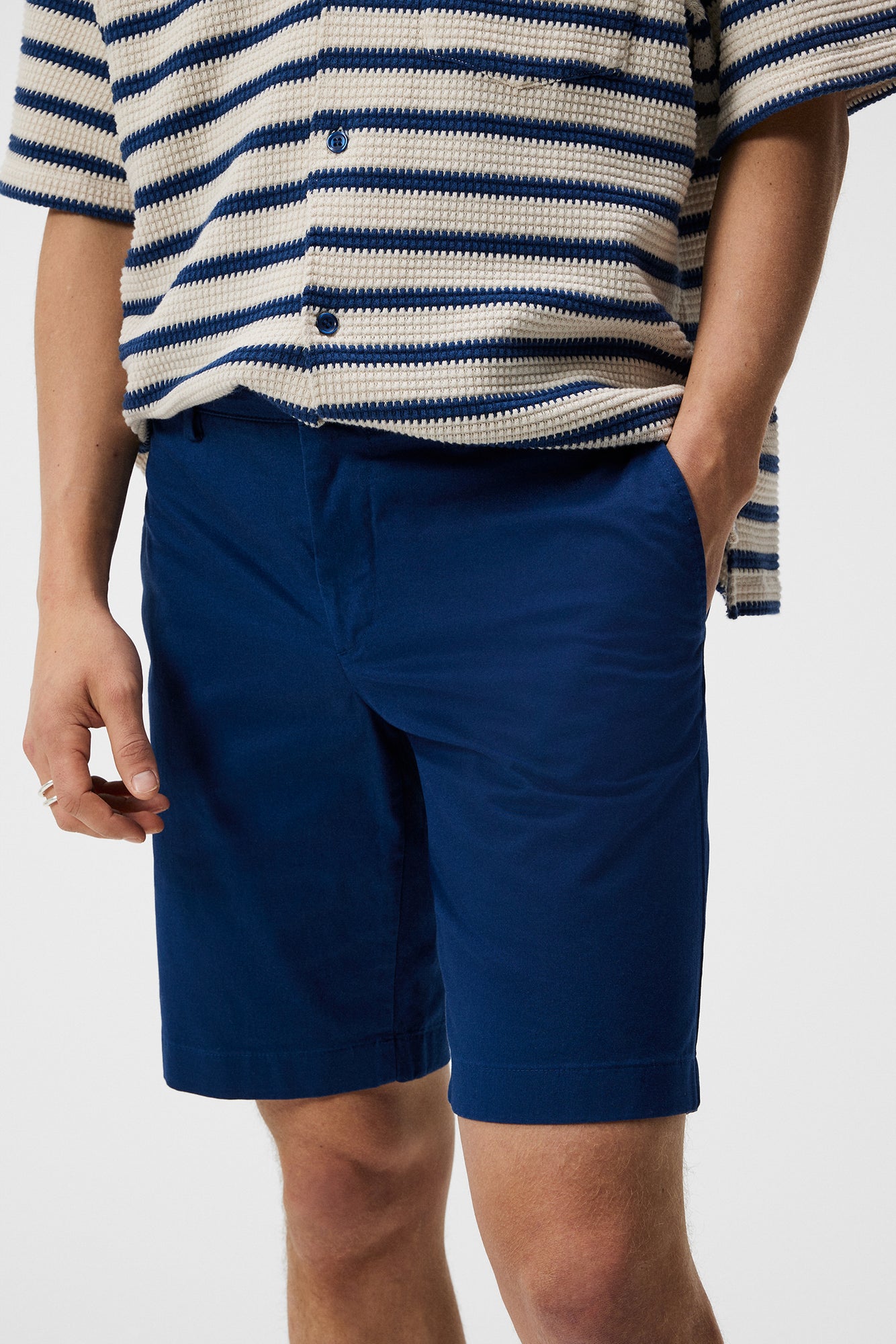 Men | Nathan Cloud Satin Shorts | Estate Blue